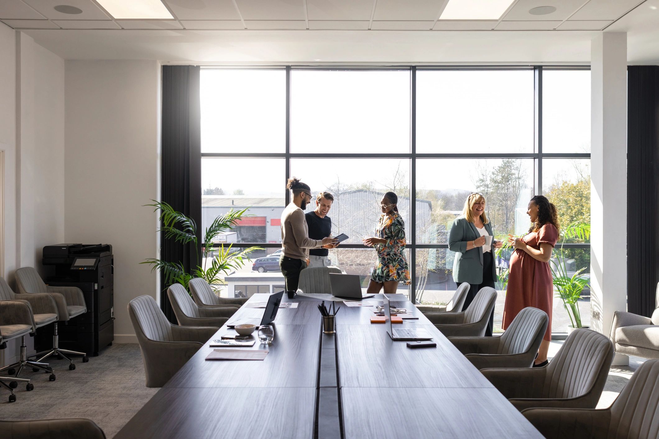 Business team meeting in a modern office
